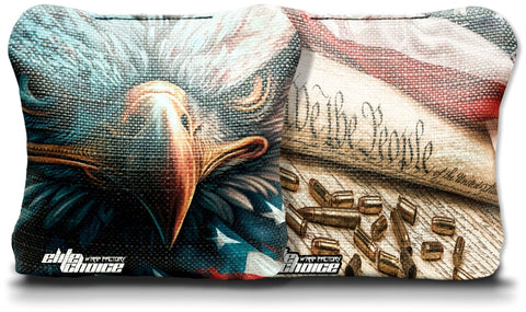 Patriotic American Eagle Flag Born Stick & Slick Bags (Set of 8)